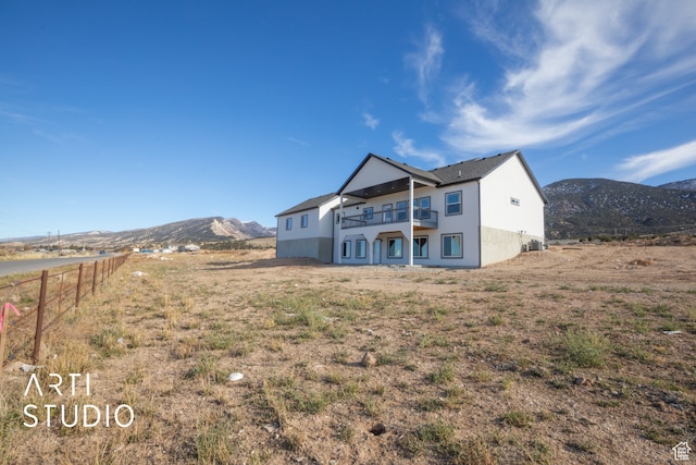 1242 S 500 W Unit 07, Manti, UT 84642 - back of house featuring a balcony and a mountain view
