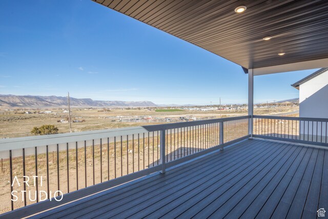 1242 S 500 W Unit 07, Manti, UT 84642 - deck with a mountain view