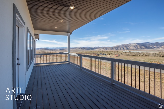 1242 S 500 W Unit 07, Manti, UT 84642 - wooden deck featuring a mountain view