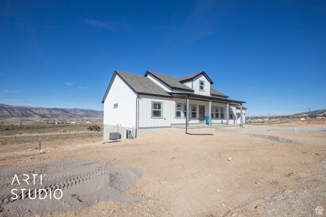 1242 S 500 W Unit 07, Manti, UT 84642 - view of front of house with cooling unit, a mountain view, and covered porch