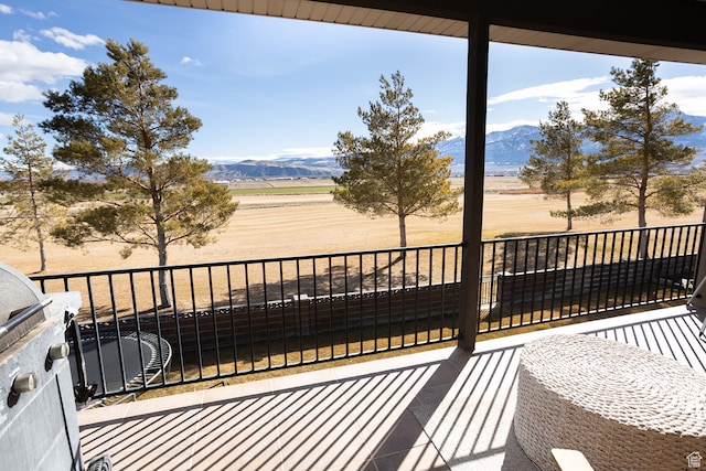 2195 S 1600 W, Richfield, UT 84701 - wooden terrace with a mountain view and a rural view