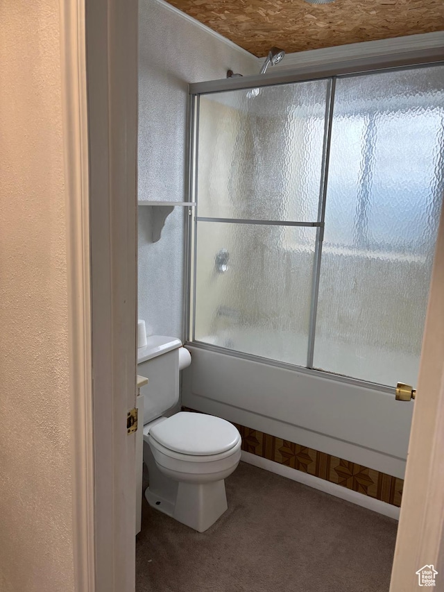 154 W 200 N, Mona, UT 84645 - full bath featuring bath / shower combo with glass door and a textured wall