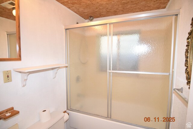 154 W 200 N, Mona, UT 84645 - bathroom with bath / shower combo with glass door and toilet