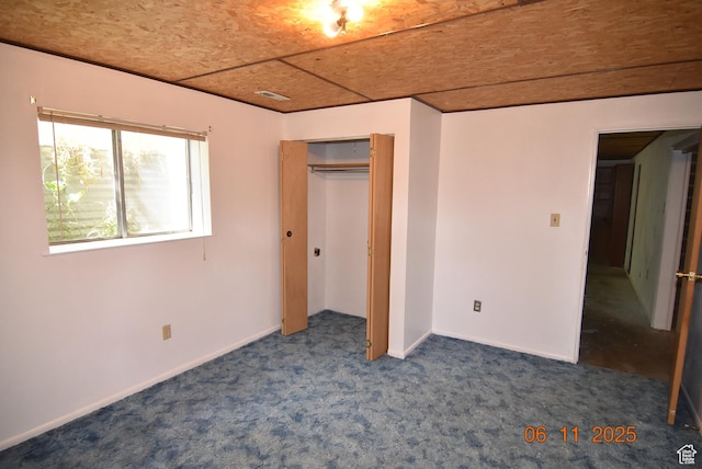 154 W 200 N, Mona, UT 84645 - unfurnished bedroom with dark colored carpet and a closet