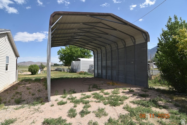 154 W 200 N, Mona, UT 84645 - view of vehicle parking with a carport and a mountain view