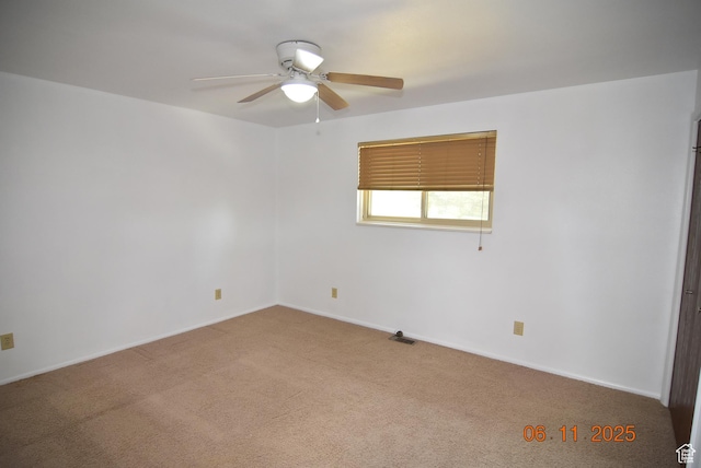 154 W 200 N, Mona, UT 84645 - carpeted spare room featuring a ceiling fan and baseboards