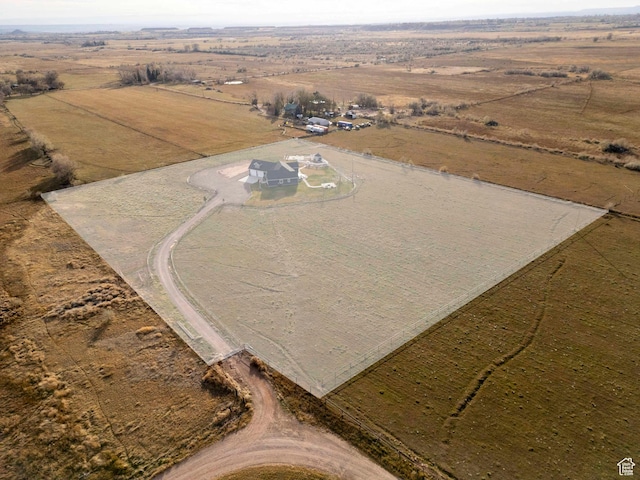 5361 N 4500 E, Roosevelt, UT 84066 - aerial view of property and surrounding area with rural landscape