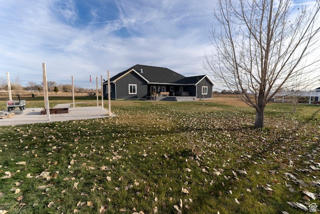 5361 N 4500 E, Roosevelt, UT 84066 - view of front of house featuring a front yard and a patio area