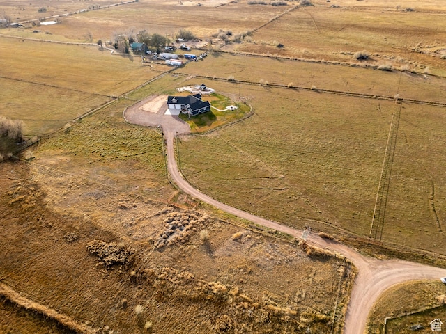 5361 N 4500 E, Roosevelt, UT 84066 - aerial view of property and surrounding area with rural landscape