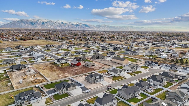 2118 N Snowy Crane Dr, Clinton, UT 84015 - aerial view of residential area with mountains