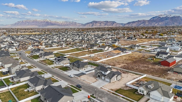 2118 N Snowy Crane Dr, Clinton, UT 84015 - aerial view of residential area with mountains