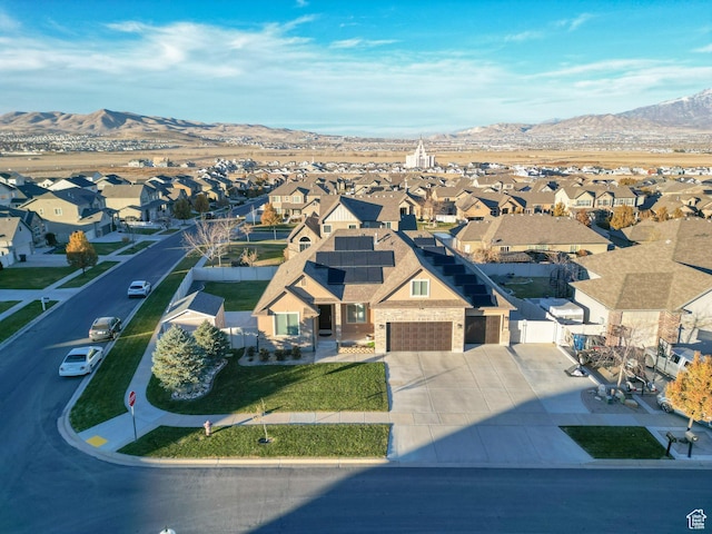 758 W Cedar View Dr, Saratoga Springs, UT 84045 - aerial perspective of suburban area with mountains