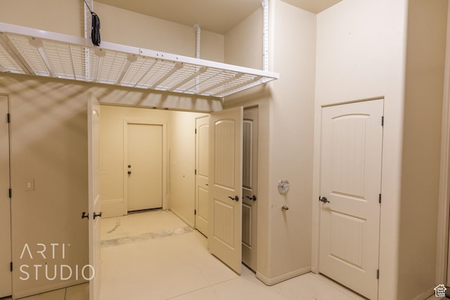 view of laundry room