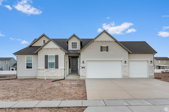 front facade featuring a garage