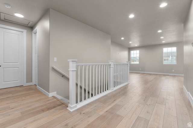 2616 N 3020 W, Clinton, UT 84015 - hallway with light hardwood / wood-style floors