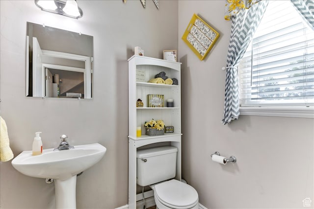 half bath with toilet