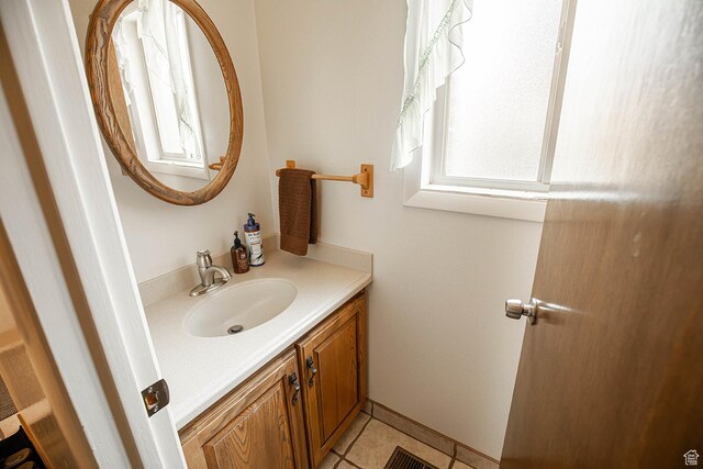 148 S Sunnybrook Dr, Salina, UT 84654 - bathroom with vanity and tile patterned floors