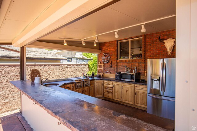 148 S Sunnybrook Dr, Salina, UT 84654 - view of patio with a sink and area for grilling