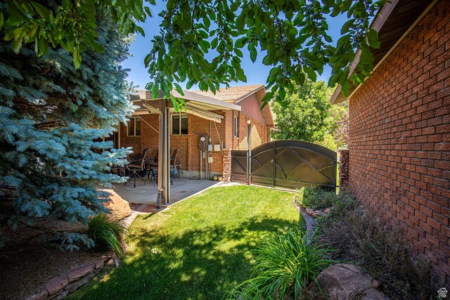 148 S Sunnybrook Dr, Salina, UT 84654 - view of grassy yard with a patio