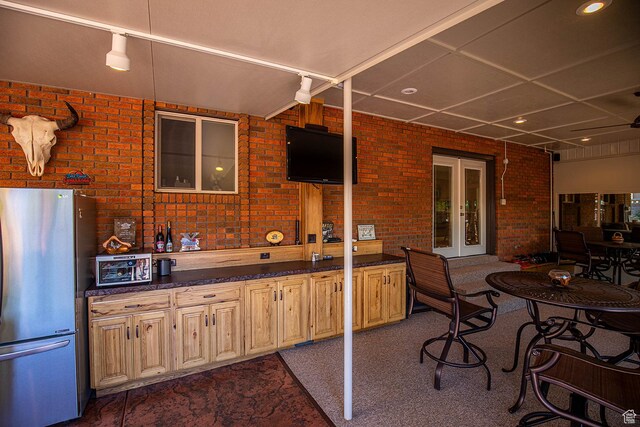 148 S Sunnybrook Dr, Salina, UT 84654 - view of patio / terrace with area for grilling and french doors