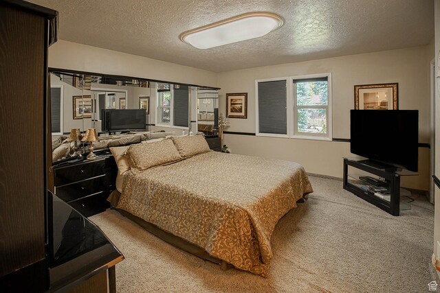 148 S Sunnybrook Dr, Salina, UT 84654 - bedroom featuring light colored carpet and a textured ceiling