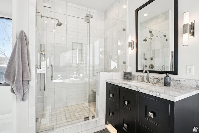 6412 Golden Bear Loop W, Park City, UT 84098 - bathroom featuring vanity and a shower stall