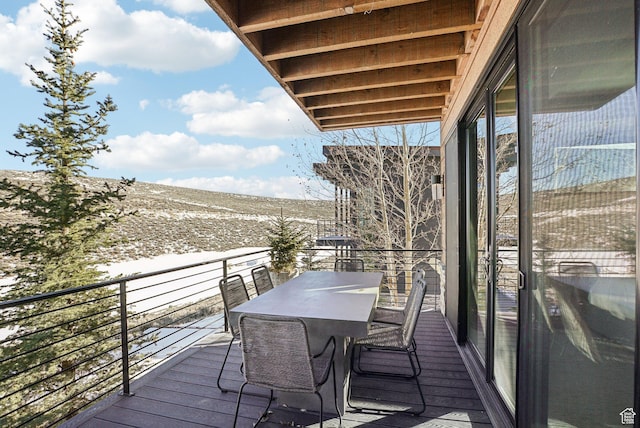 6412 Golden Bear Loop W, Park City, UT 84098 - balcony with a mountain view and outdoor dining area