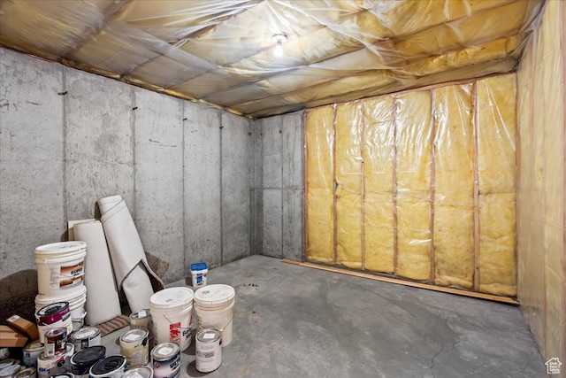 view of basement