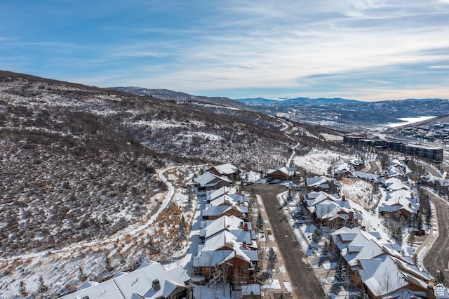 980 W White Cloud Trl, Hideout, UT 84036 - snowy aerial view featuring a mountain view