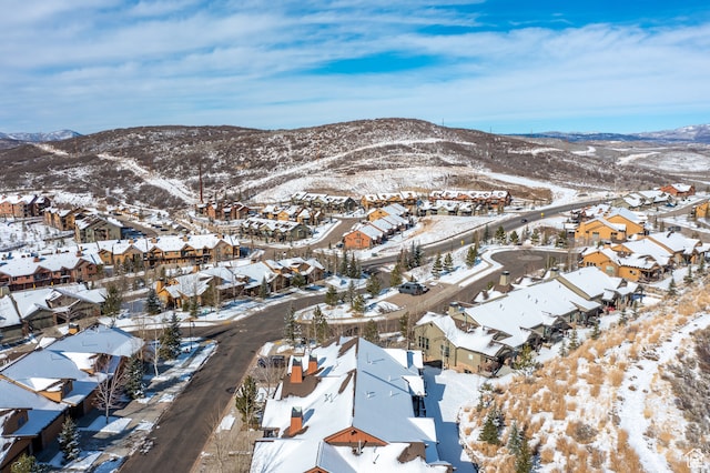980 W White Cloud Trl, Hideout, UT 84036 - snowy aerial view with a mountain view