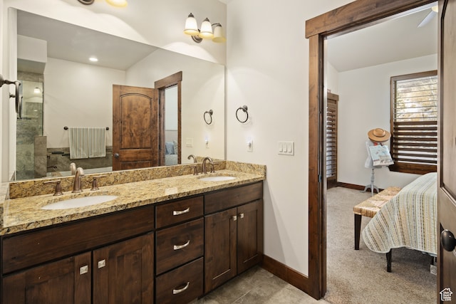 980 W White Cloud Trl, Hideout, UT 84036 - bathroom with vanity and tile patterned floors
