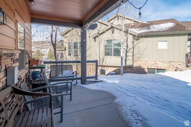 980 W White Cloud Trl, Hideout, UT 84036 - view of snow covered patio