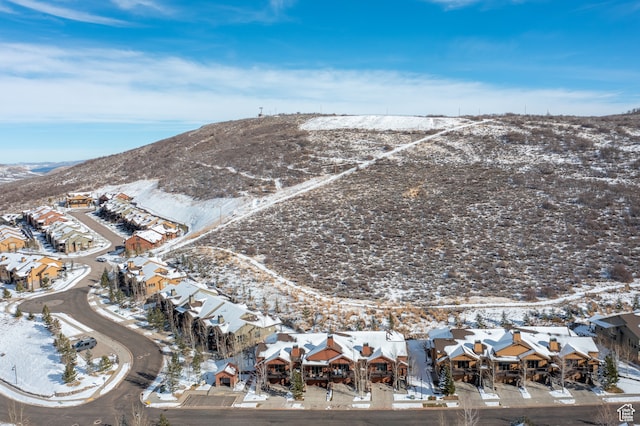 980 W White Cloud Trl, Hideout, UT 84036 - snowy aerial view featuring a mountain view