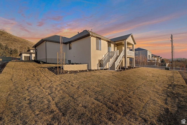 176 S 1150 E, Pleasant Grove, UT 84062 - view of side of home with stucco siding and stairs