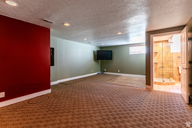 1983 E 1700 S, Salt Lake City, UT 84108 - basement with carpet, a textured ceiling, recessed lighting, and baseboards