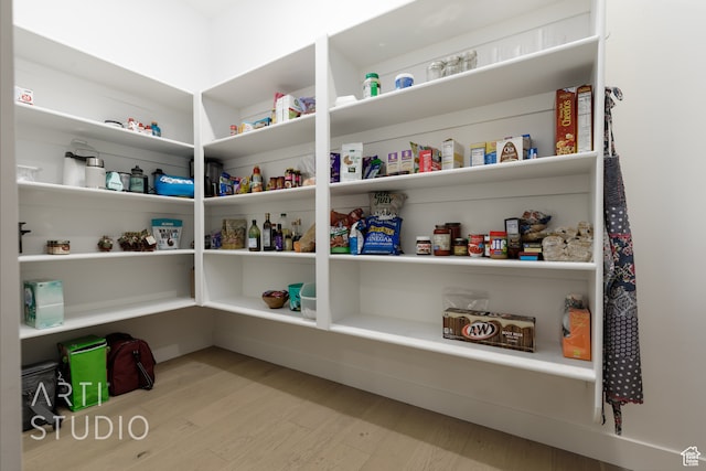 view of storage area