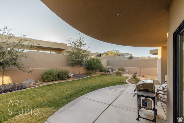 view of patio / terrace featuring a fenced backyard
