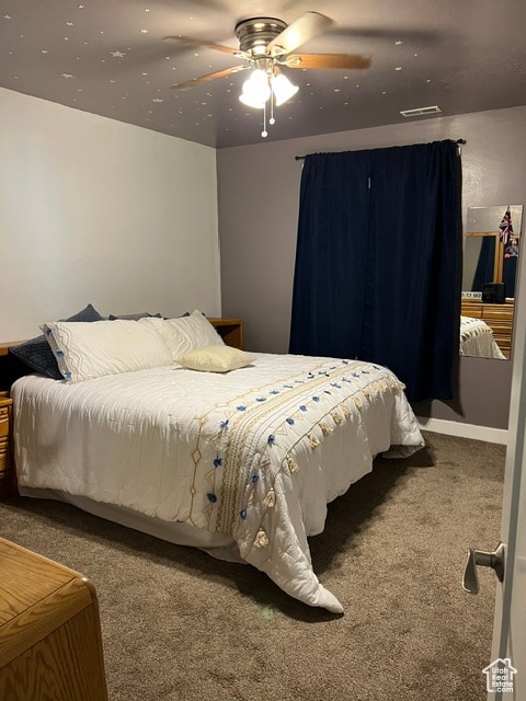 355 S 200 W, Orangeville, UT 84537 - bedroom with carpet and ceiling fan
