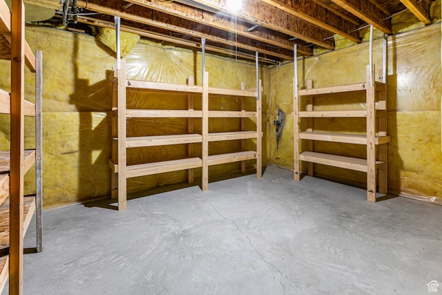 view of basement