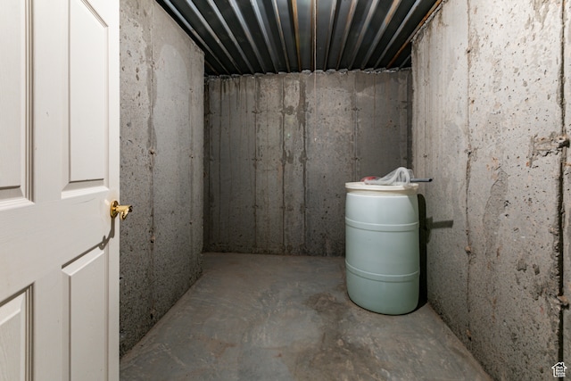 view of basement