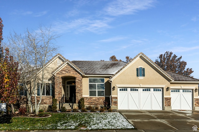 view of front of house featuring a garage