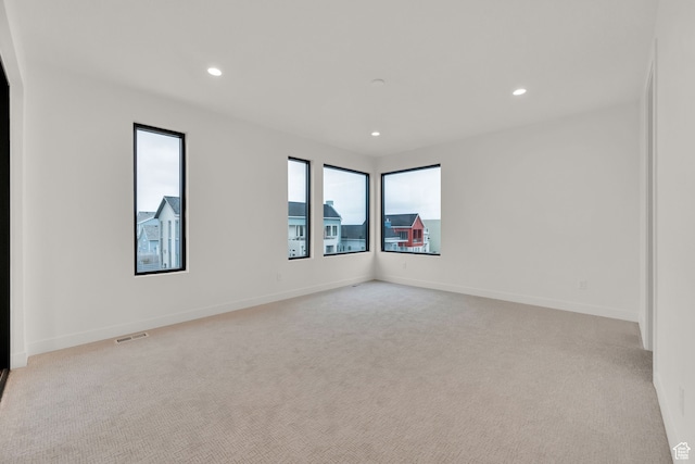 view of carpeted empty room