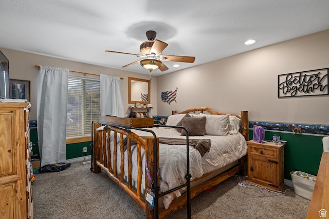 3870 Mountain Top Cir W, Cedar Hills, UT 84062 - bedroom featuring carpet floors and ceiling fan