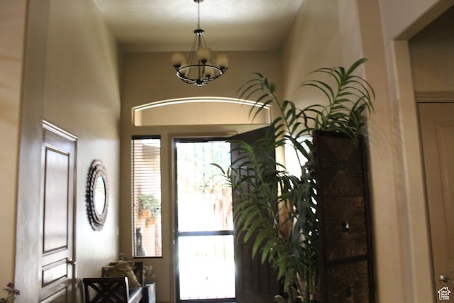 4087 Signature Way, Washington, UT 84780 - entryway with an inviting chandelier