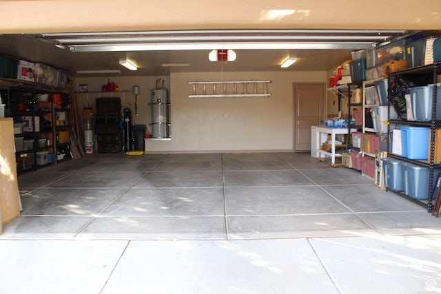 4087 Signature Way, Washington, UT 84780 - garage with strapped water heater and a garage door opener