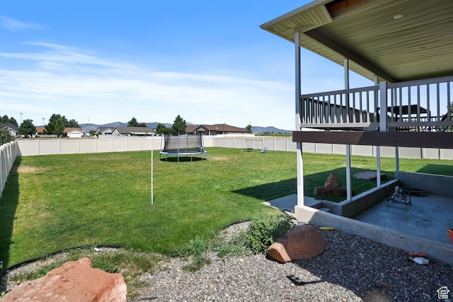 545 N 1100 E, Beaver, UT 84713 - view of yard with a trampoline