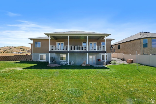 545 N 1100 E, Beaver, UT 84713 - back of house featuring stucco siding and french doors