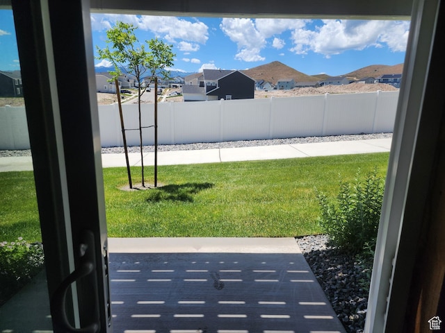 9807 N Aaron Ave Unit 210, Eagle Mountain, UT 84005 - doorway with a mountain view