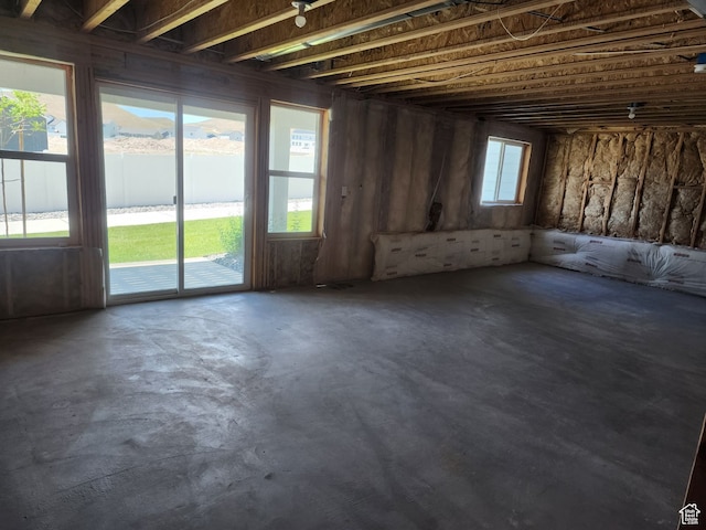 9807 N Aaron Ave Unit 210, Eagle Mountain, UT 84005 - misc room featuring a water view and concrete floors