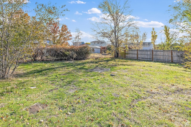 view of yard